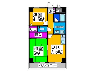 ガーデンハイツ住吉Ⅲの物件間取画像